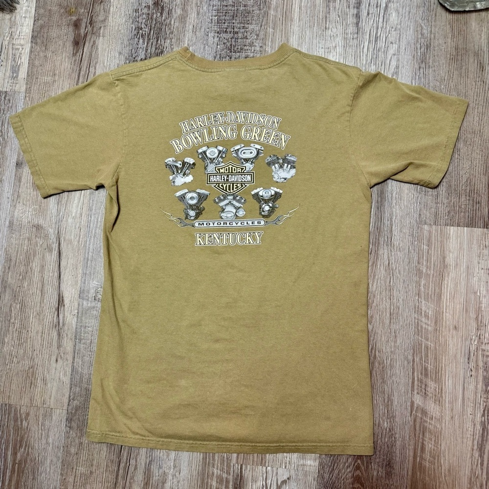 Harley-Davidson Kentucky Olive Graphic T-Shirt y2k Men’s M - Picture 3 of 6